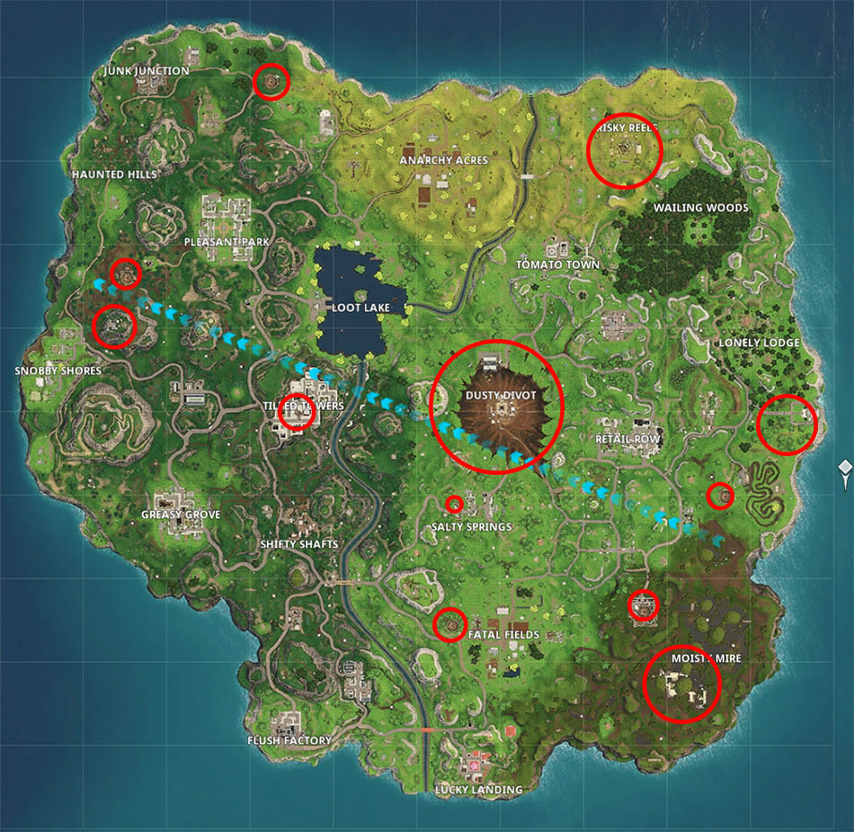 Fortnite Season 4 Map Changes