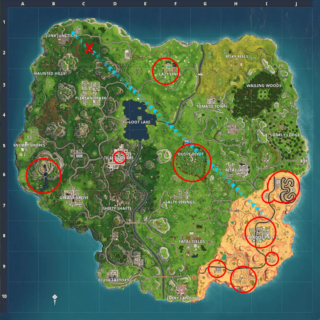 Fortnite Season 5 Map 